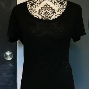 Black tee shirt